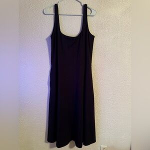 Scoop Elegant Black Sleeveless Dress